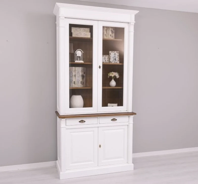 Casa Padrino Kleiderschrank im Landhausstil mit 2 Türen, 120 x 51 x 240 cm
