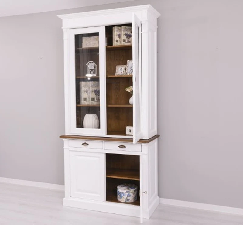 Casa Padrino Kleiderschrank im Landhausstil mit 2 Türen, 120 x 51 x 240 cm