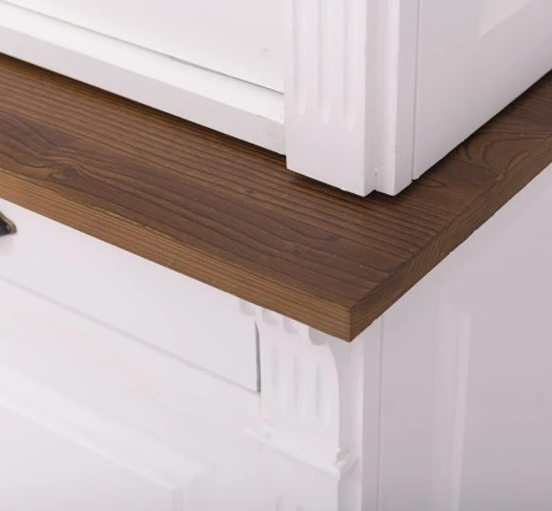 Casa Padrino Kleiderschrank im Landhausstil mit 2 Türen, 120 x 51 x 240 cm