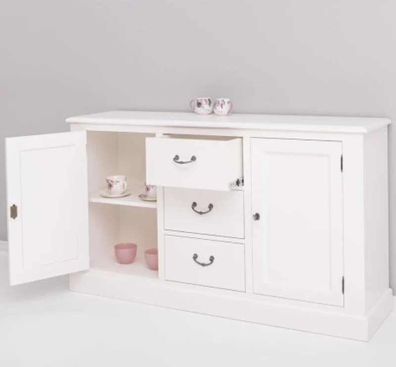 Casa Padrino Sideboard im Landhausstil mit 2 Türen und 3 Schubladen, 173 x 47 x 93 cm