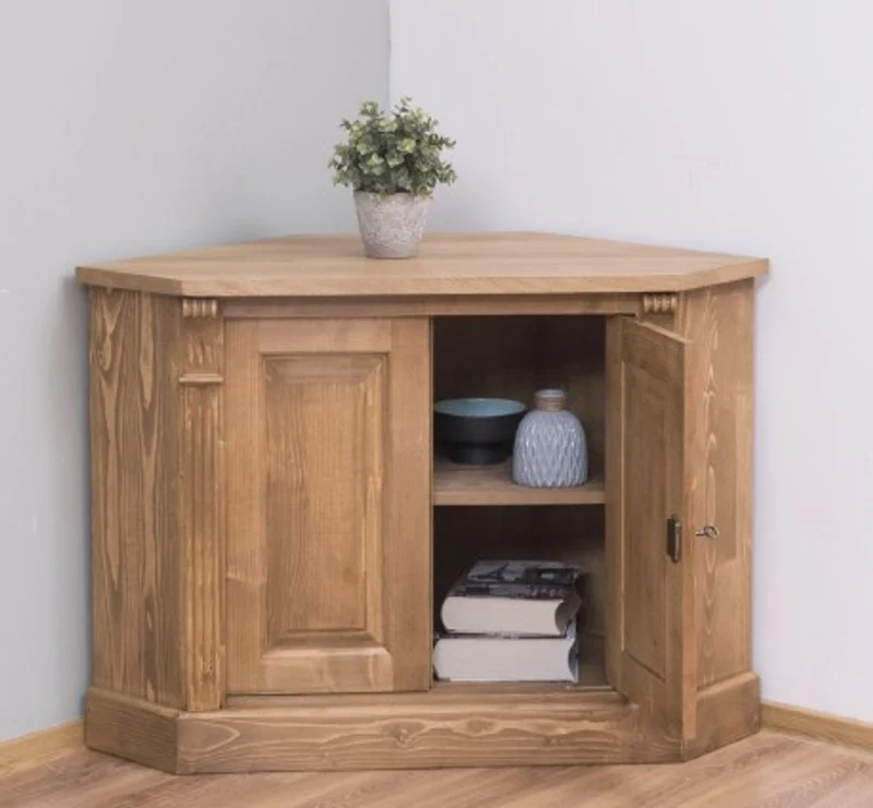 Casa Padrino Sideboard im Landhausstil mit 2 Türen und Eichenholzplatte, 110 x 52 x 78 cm