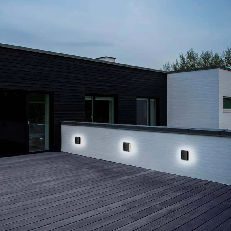 LED Wandaussenleuchte Artego IP54 Schwarz