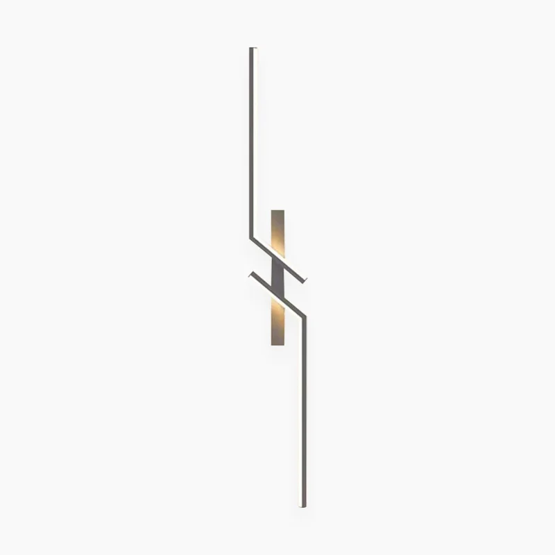 LED Wandlamp Dimbaar Lineair Goud Zwart Modern Minimalistisch Design Instelbaar Licht Woonkamer Slaapkamer | Sansoti