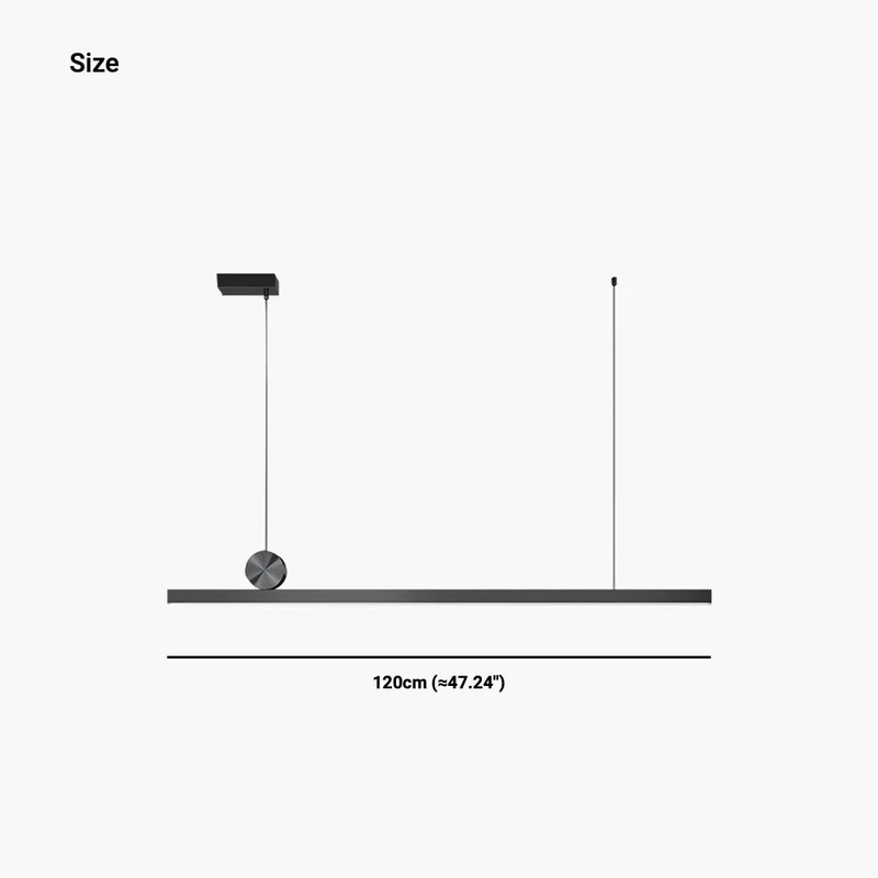 Lineaire Hanglamp Dimbaar LED Aluminium Zwart 100-200cm Eettafel Woonkamer Modern Scandinavisch Design | Sansoti