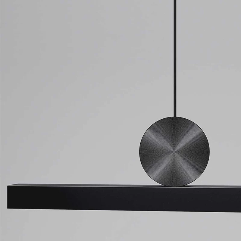 Lineaire Hanglamp Dimbaar LED Aluminium Zwart 100-200cm Eettafel Woonkamer Modern Scandinavisch Design | Sansoti
