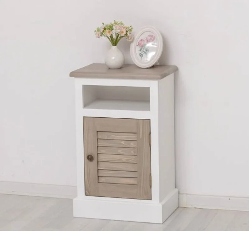 Casa Padrino Nachttisch im Landhausstil mit 1 Tür, 47 x 32 x 74 cm