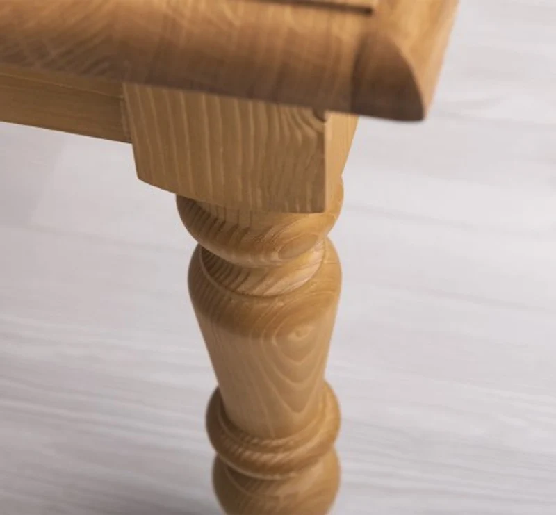 Casa Padrino Couchtisch im Landhausstil mit Eichenholzplatte, 90 x 65 x 45 cm