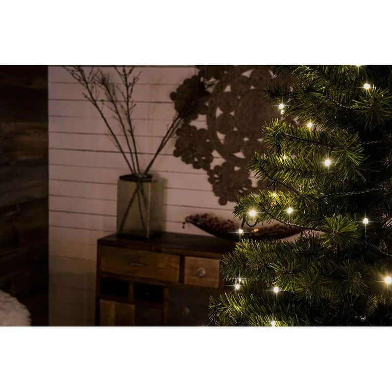 3,6m Micro LED Lichterkette gefrostet 100 Warmweiße Dioden