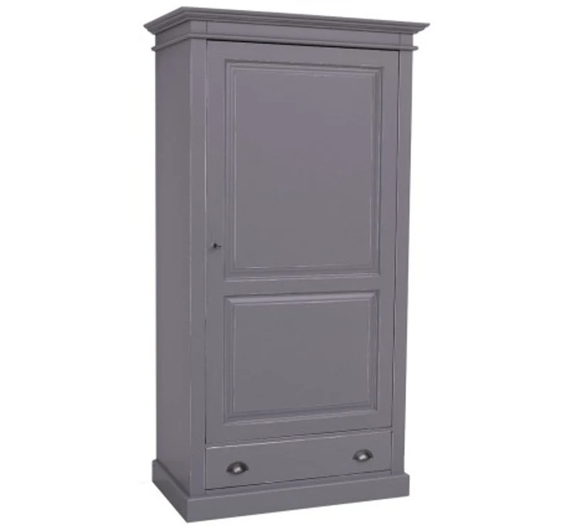 Casa Padrino Kleiderschrank im Landhausstil mit 1 Tür und 1 Schublade, 103 x 59 x 200 cm