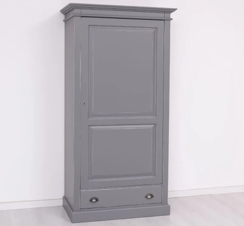Casa Padrino Kleiderschrank im Landhausstil mit 1 Tür und 1 Schublade, 103 x 59 x 200 cm