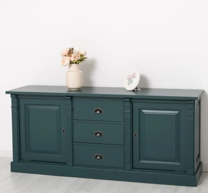 Casa Padrino Sideboard im Landhausstil mit 2 Türen und 3 Schubladen, 179 x 51 x 78 cm