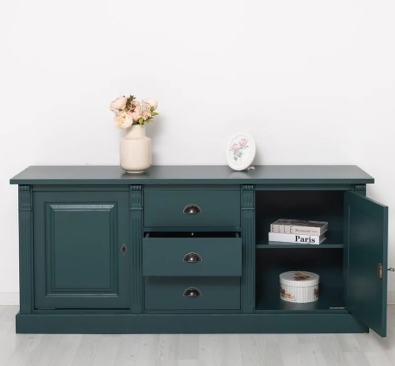 Casa Padrino Sideboard im Landhausstil mit 2 Türen und 3 Schubladen, 179 x 51 x 78 cm