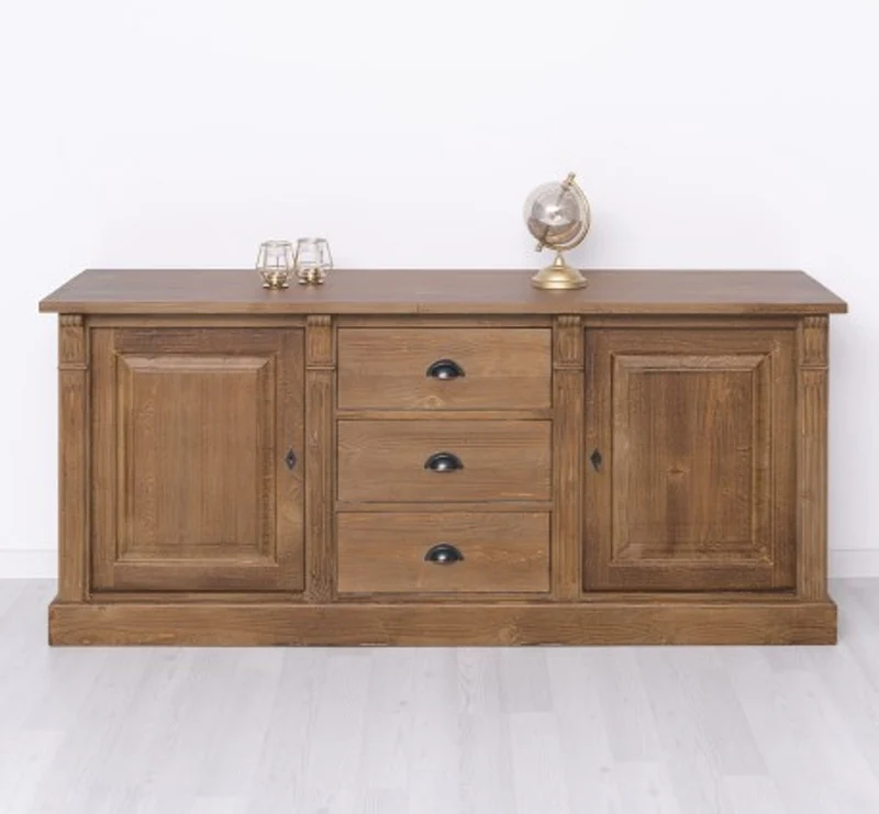 Casa Padrino Sideboard im Landhausstil mit 2 Türen und 3 Schubladen, 179 x 51 x 78 cm