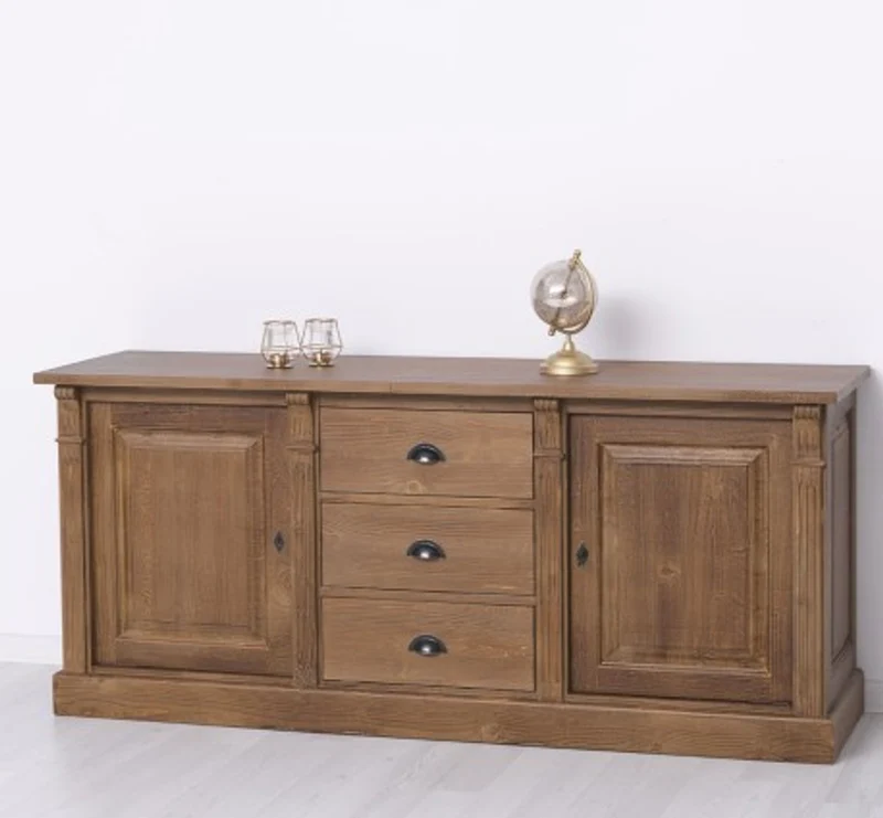 Casa Padrino Sideboard im Landhausstil mit 2 Türen und 3 Schubladen, 179 x 51 x 78 cm