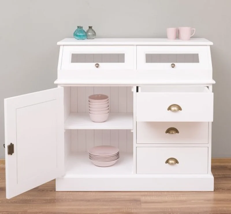 Casa Padrino Sideboard im Landhausstil mit 1 Tür und 3 Schubladen, 107 x 50 x 100 cm