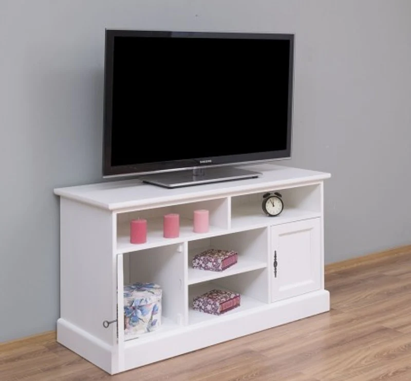 Casa Padrino TV Schrank im Landhausstil mit 2 Türen, 129 x 50 x 70 cm