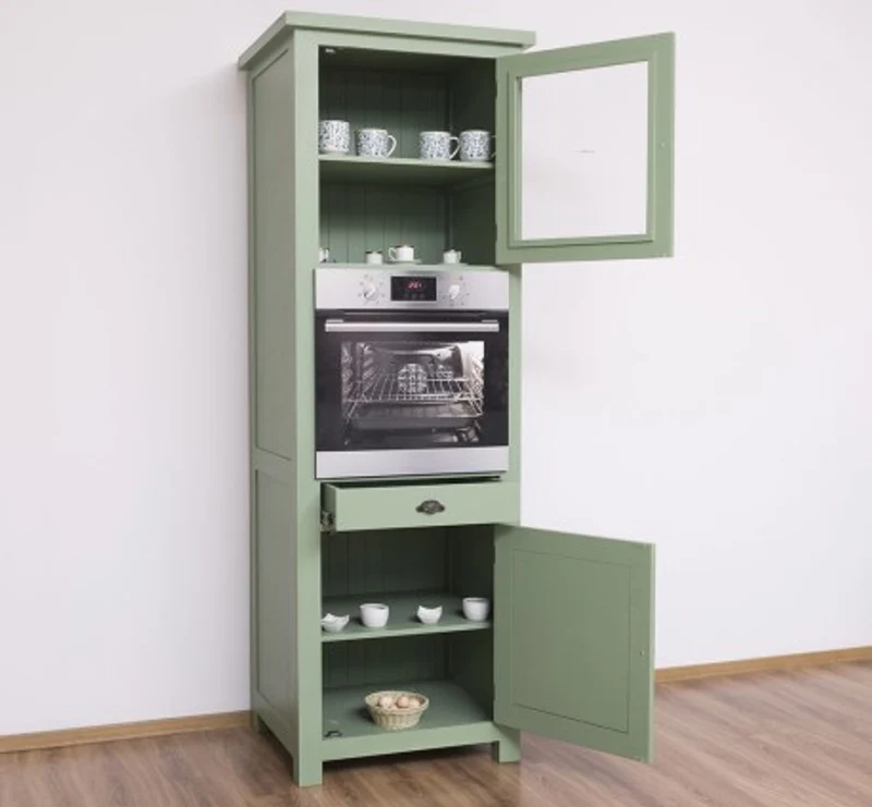 Casa Padrino Küchenschrank im Landhausstil mit 2 Türen, 76 x 65 x 220 cm