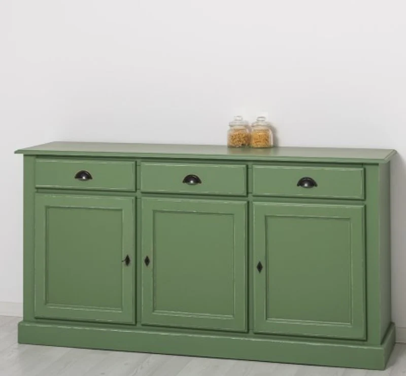 Casa Padrino Sideboard im Landhausstil mit 3 Türen und 3 Schubladen, 172 x 45 x 90 cm