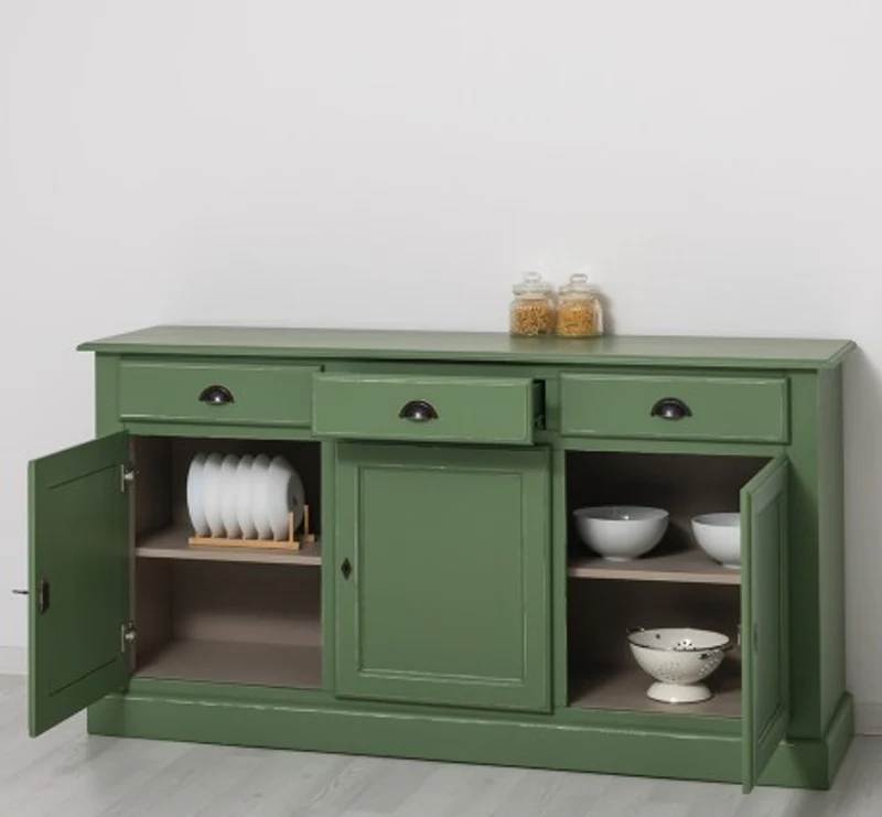 Casa Padrino Sideboard im Landhausstil mit 3 Türen und 3 Schubladen, 172 x 45 x 90 cm