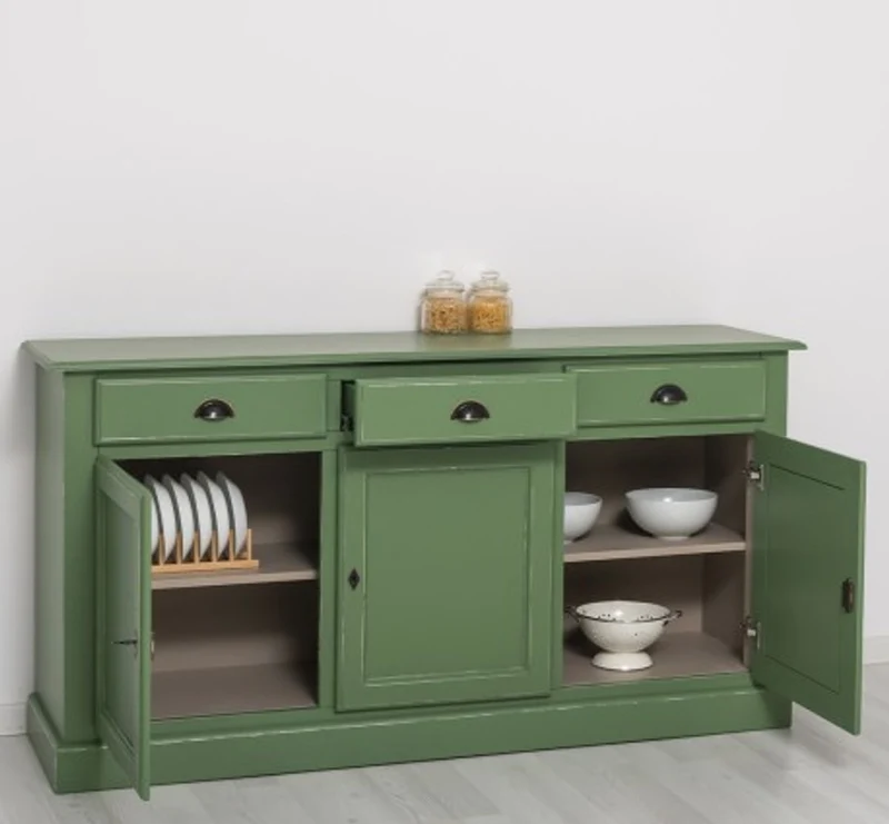 Casa Padrino Sideboard im Landhausstil mit 3 Türen und 3 Schubladen, 172 x 45 x 90 cm