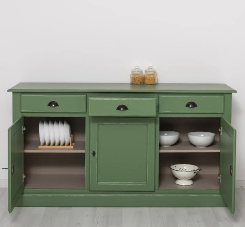Casa Padrino Sideboard im Landhausstil mit 3 Türen und 3 Schubladen, 172 x 45 x 90 cm