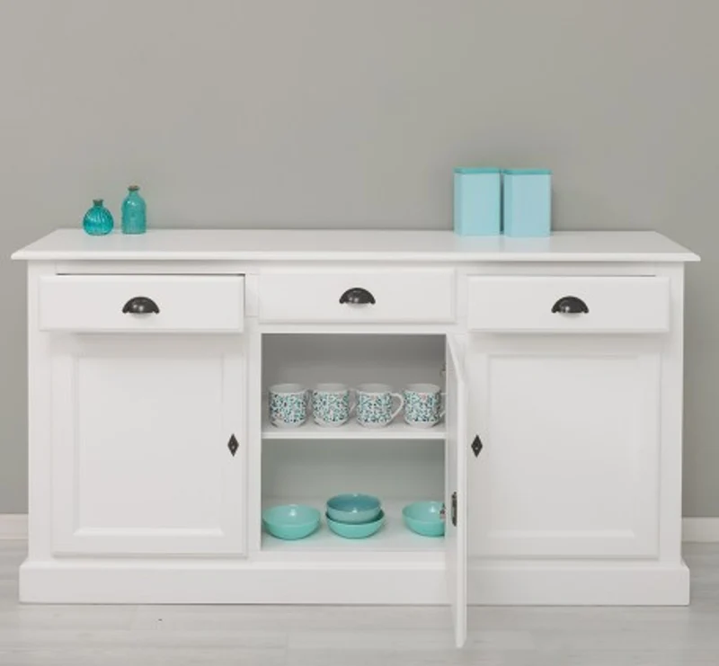 Casa Padrino Sideboard im Landhausstil mit 3 Türen und 3 Schubladen, 172 x 45 x 90 cm