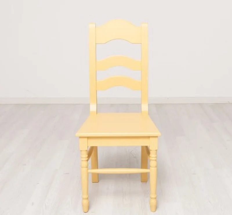 Casa Padrino Stuhl im Landhausstil Senf, 44 x 44 x 102 cm
