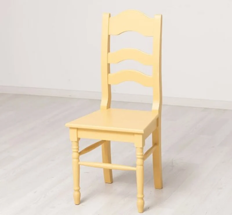 Casa Padrino Stuhl im Landhausstil Senf, 44 x 44 x 102 cm