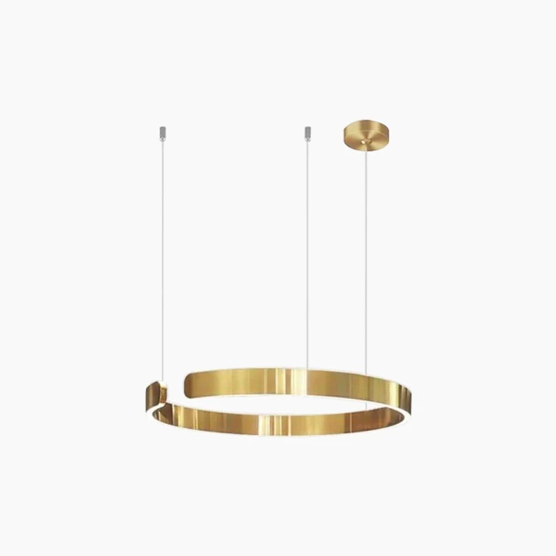 Kroonluchter LED Ringen Dimbaar met Afstandsbediening Zwart Goud Wit Modern Design voor Woonkamer Eetkamer | Sansoti