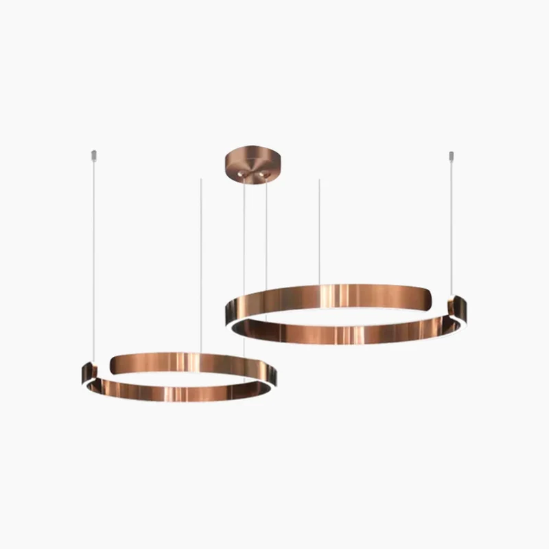 Kroonluchter LED Ringen Dimbaar met Afstandsbediening Zwart Goud Wit Modern Design voor Woonkamer Eetkamer | Sansoti
