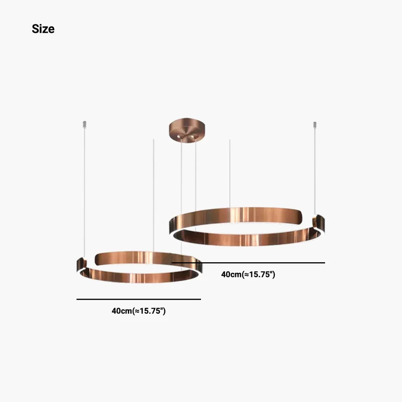 Kroonluchter LED Ringen Dimbaar met Afstandsbediening Zwart Goud Wit Modern Design voor Woonkamer Eetkamer | Sansoti