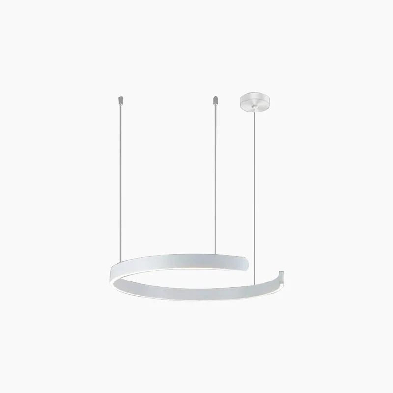 Kroonluchter LED Ringen Dimbaar met Afstandsbediening Zwart Goud Wit Modern Design voor Woonkamer Eetkamer | Sansoti