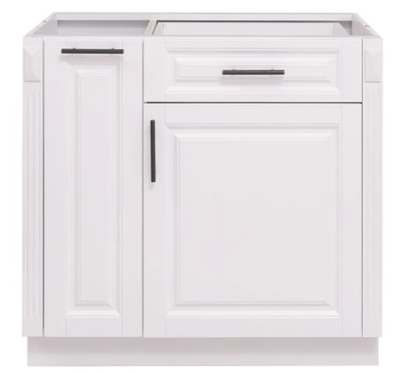 Casa Padrino Küchenschrank im Landhausstil mit 1 Tür und 1 Schublade, 90 x 58 x 85 cm