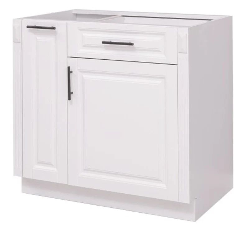 Casa Padrino Küchenschrank im Landhausstil mit 1 Tür und 1 Schublade, 90 x 58 x 85 cm