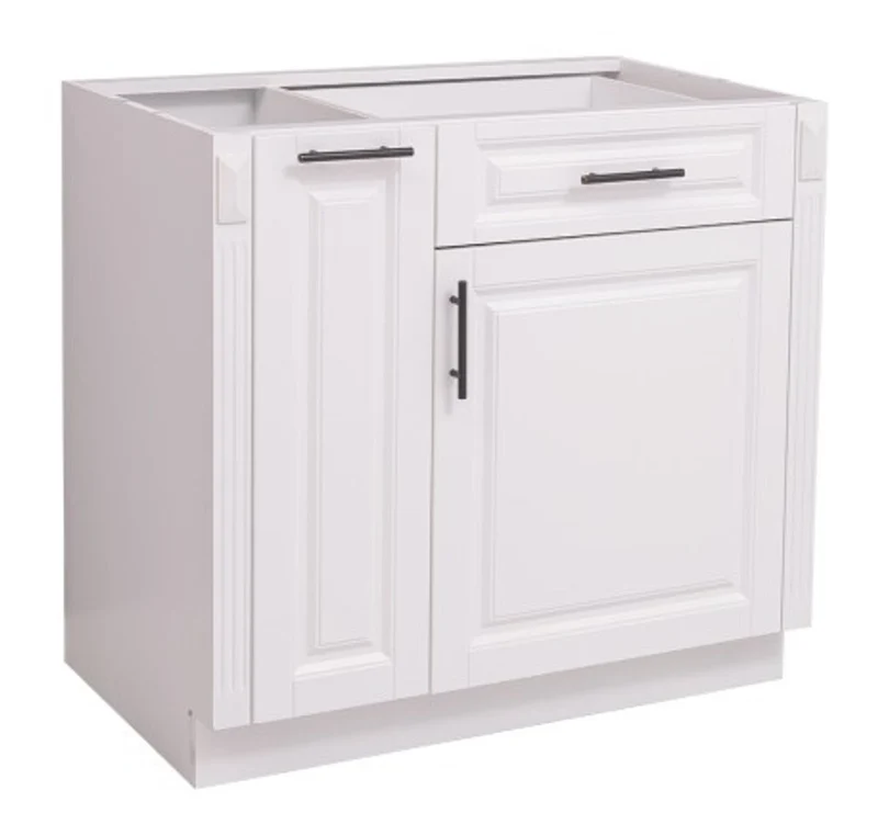 Casa Padrino Küchenschrank im Landhausstil mit 1 Tür und 1 Schublade, 90 x 58 x 85 cm