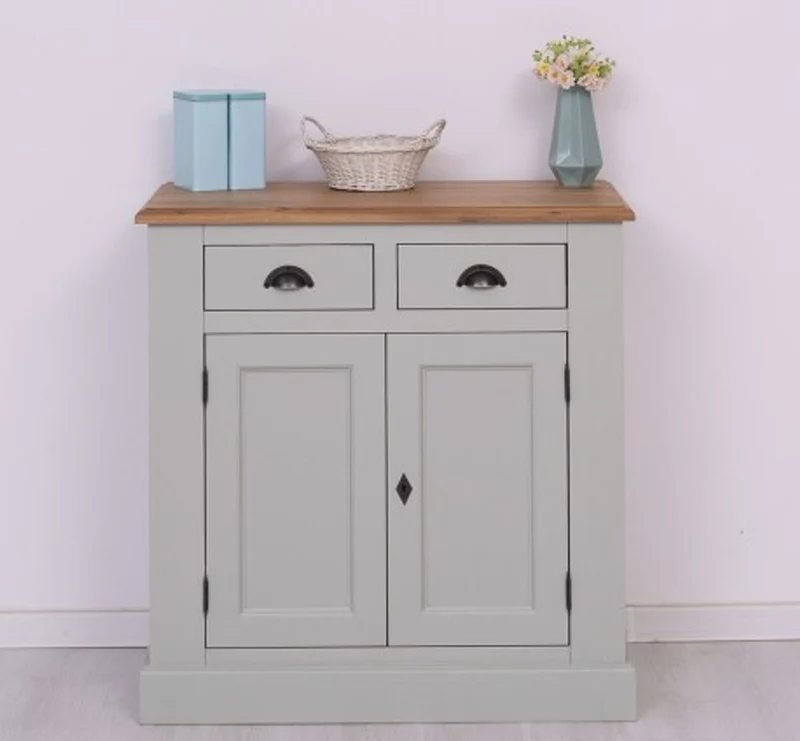 Casa Padrino Sideboard im Landhausstil mit 2 Türen und 2 Schubladen, 90 x 47 x 93 cm