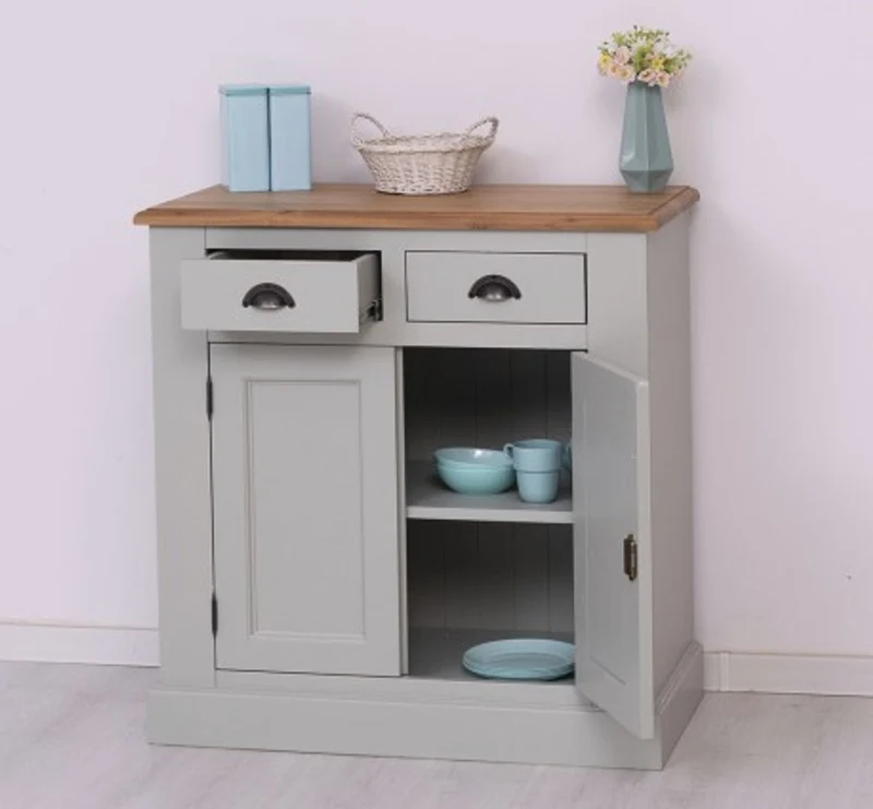 Casa Padrino Sideboard im Landhausstil mit 2 Türen und 2 Schubladen, 90 x 47 x 93 cm