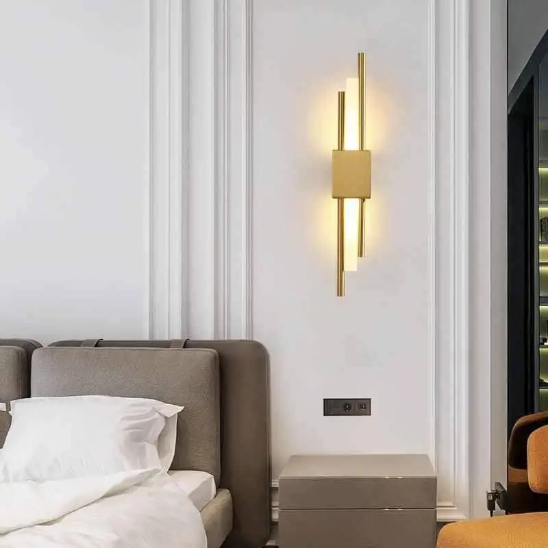 Wandlamp Goud Design Aluminium LED G4 15W Modern Woonkamer Slaapkamer Hal Luxe | Sansoti