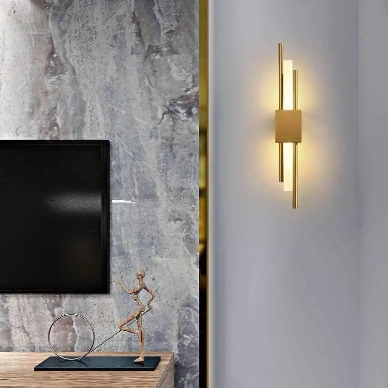 Wandlamp Goud Design Aluminium LED G4 15W Modern Woonkamer Slaapkamer Hal Luxe | Sansoti