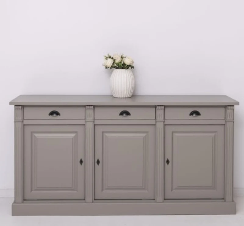 Casa Padrino Sideboard im Landhausstil mit 3 Türen und 3 Schubladen, 179 x 51 x 90 cm