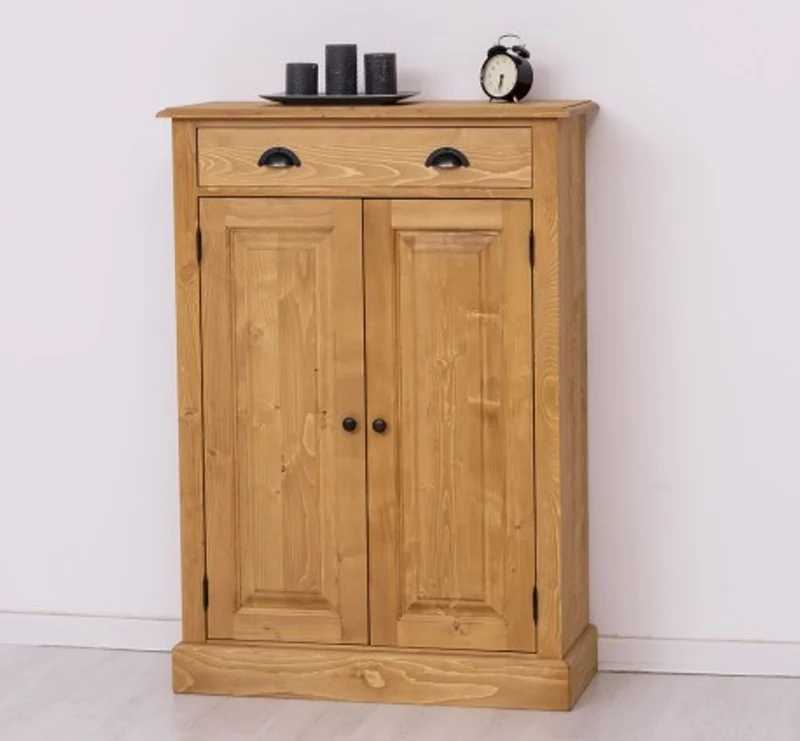 Casa Padrino Schrank im Landhausstil mit 2 Türen und 1 Schublade, 85 x 35 x 120 cm