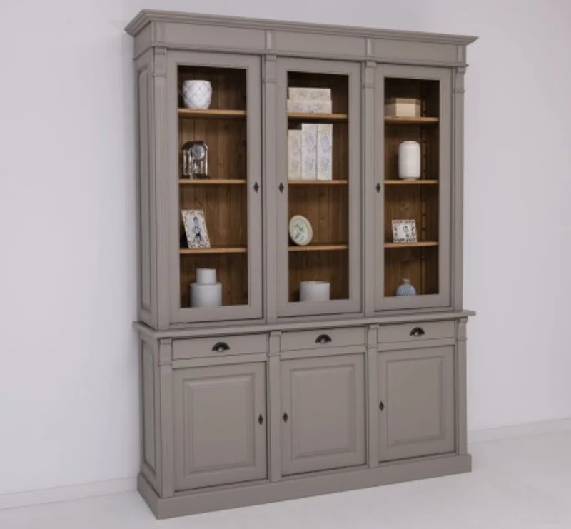 Casa Padrino Sideboard im Landhausstil mit 3 Türen, 183 x 51 x 240 cm