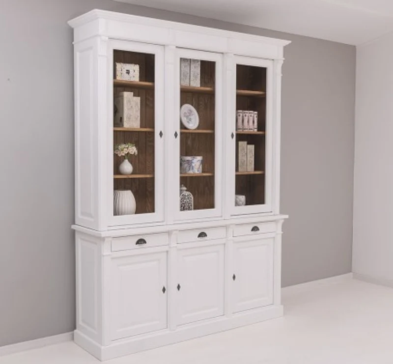 Casa Padrino Sideboard im Landhausstil mit 3 Türen, 183 x 51 x 240 cm