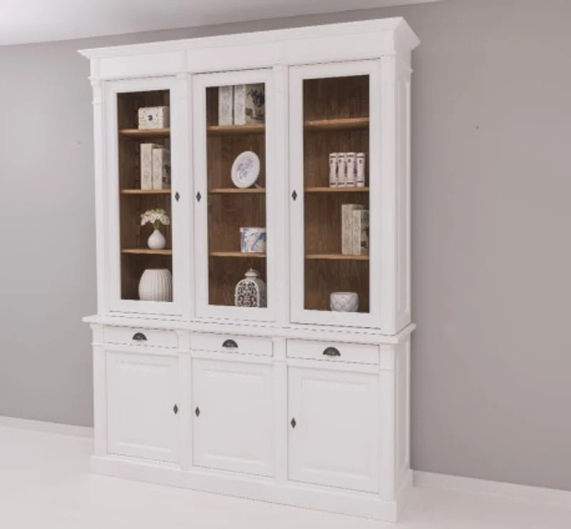 Casa Padrino Sideboard im Landhausstil mit 3 Türen, 183 x 51 x 240 cm