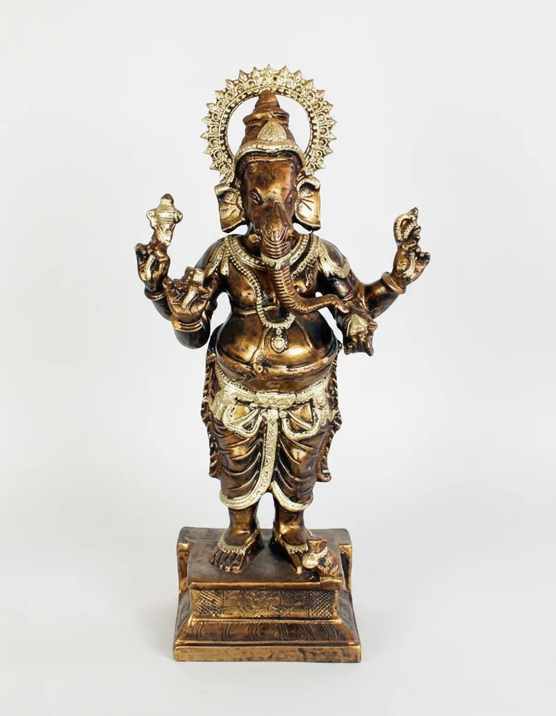 Casa Padrino Luxus Deko Skulptur Statue Ganesha H. 71 cm - Deko Skulptur - Deko Figur - Tierfigur - Gartendeko