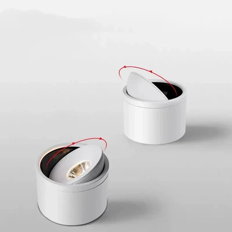 Opbouw Plafondspot LED Dimbaar Draaibaar Aluminium Wit Zwart Woonkamer Keuken Kantoor | Sansoti