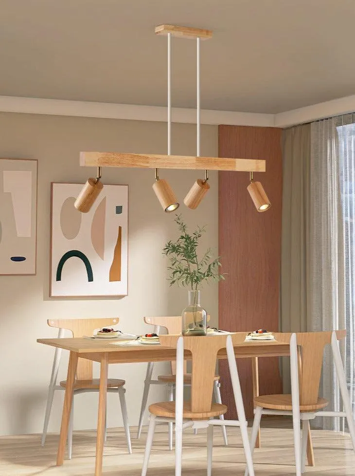 Railspot Keuken 3 Spots Massief Hout Wit Eik Noten Rail 100 cm Individueel Richtbaar Opbouw Plafondmontage Warm Wit | Sansoti
