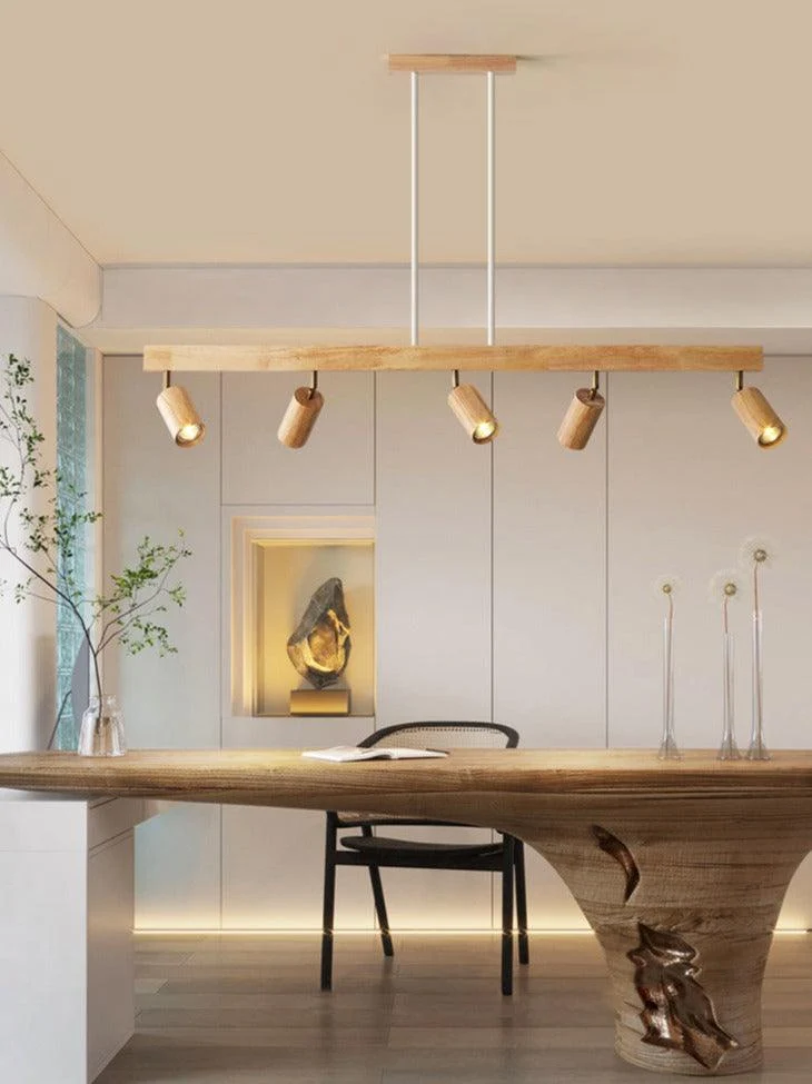 Railspot Keuken 3 Spots Massief Hout Wit Eik Noten Rail 100 cm Individueel Richtbaar Opbouw Plafondmontage Warm Wit | Sansoti