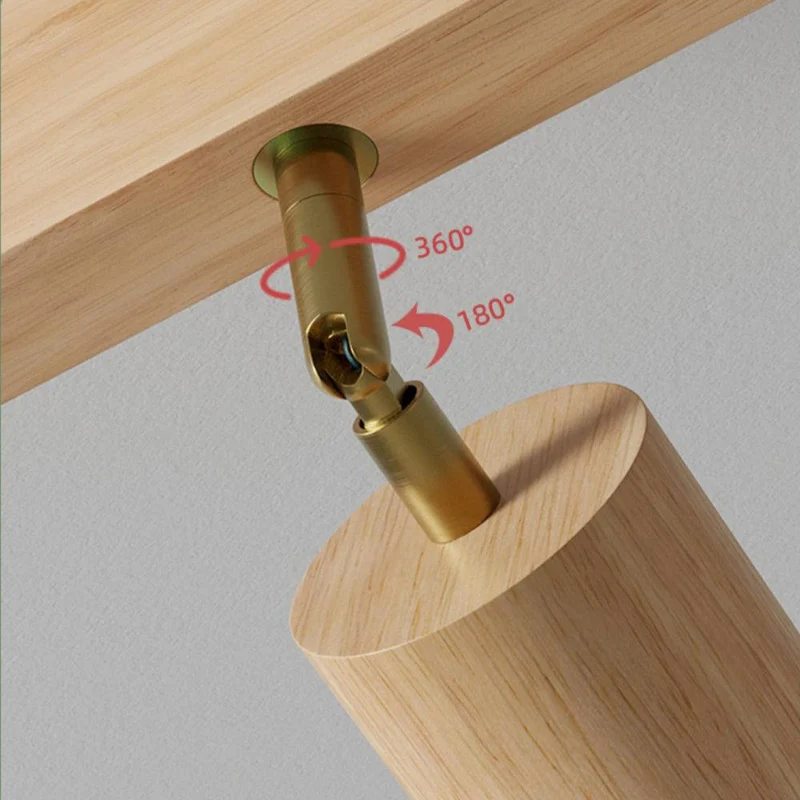 Railspot Keuken 3 Spots Massief Hout Wit Eik Noten Rail 100 cm Individueel Richtbaar Opbouw Plafondmontage Warm Wit | Sansoti