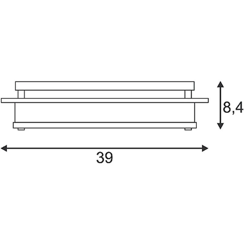 Glassa Square E27 Deckenleuchte eckig 2xE27 max. 2x60W